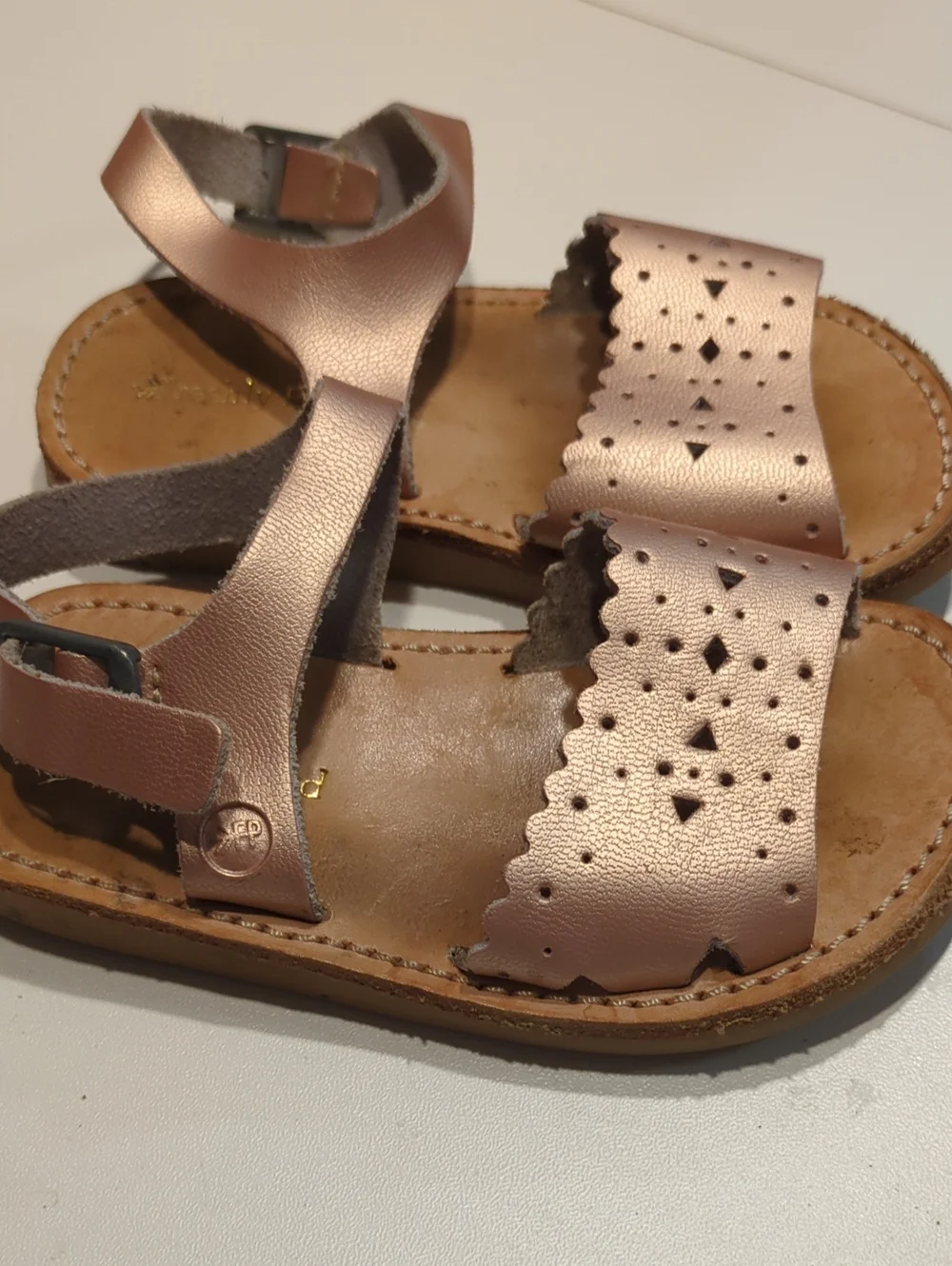 Freshly Picked Rose Gold Sandals - Size 5